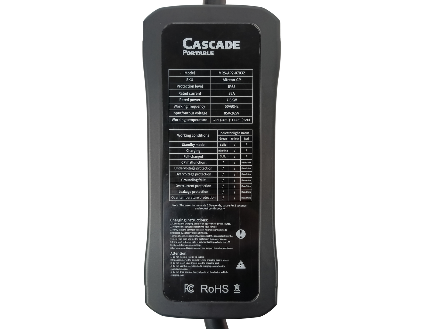 Cascade Portable 240V Charger - NACS Edition